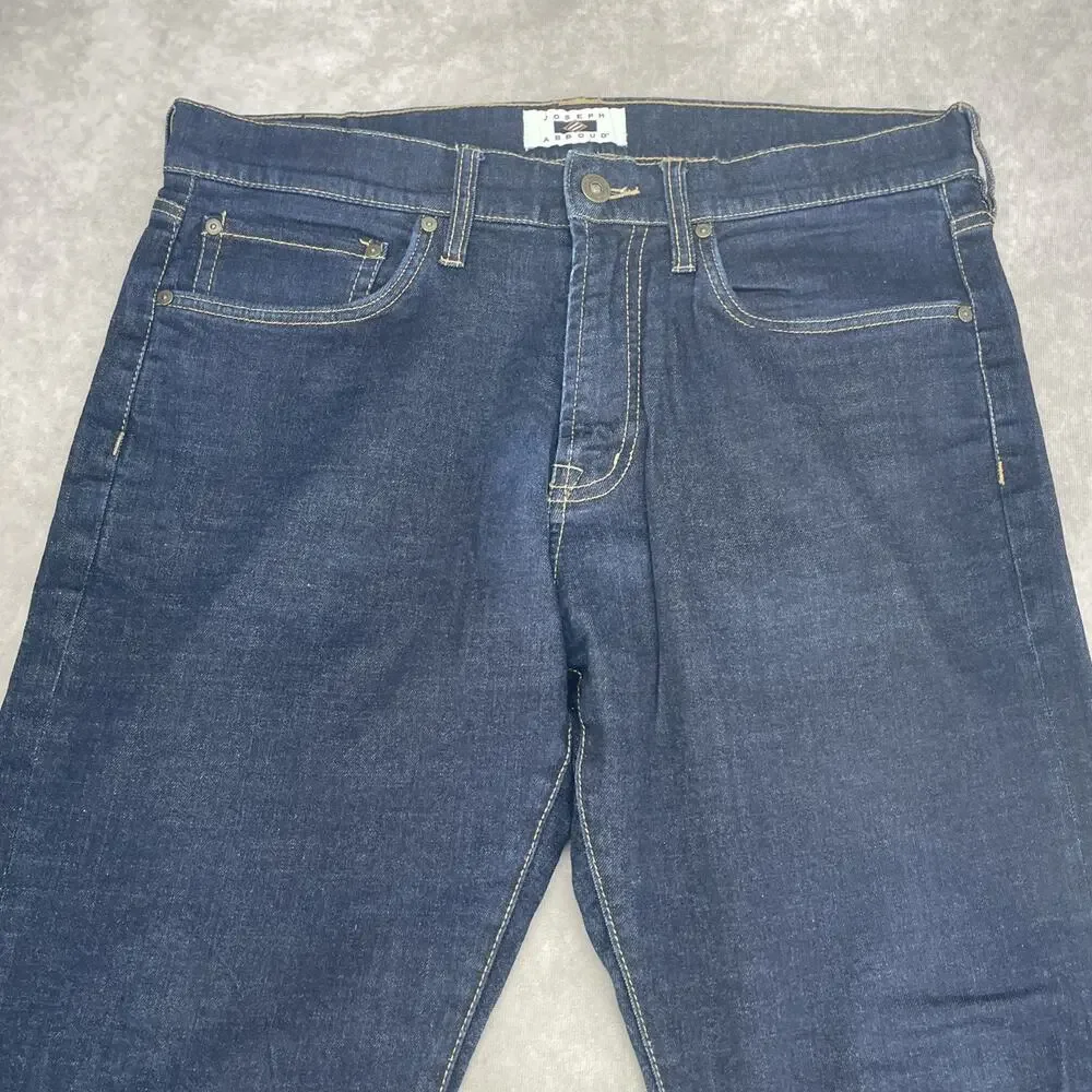 Joseph Abboud Denim Fits Men’s 34 x 30.5 Slim Fit Dark Wash Jeans Casual